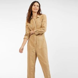 Outerknown Station Jumpsuit in Sand NWT